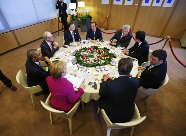 Die Führer der G7-Länder haben auf vier Bedingungen Russland setzen Лидеры стран G7 выдвинули России четыре услови