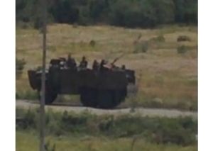 Timchuk zeigte Fotos Militante Säule Buche Transport