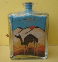 Kunst-Flaschen mit Sand