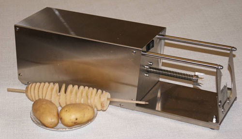 Vorrichtung zum Schneiden geformte Kartoffel