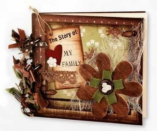 Herstellung der Karten Scrapbooking.