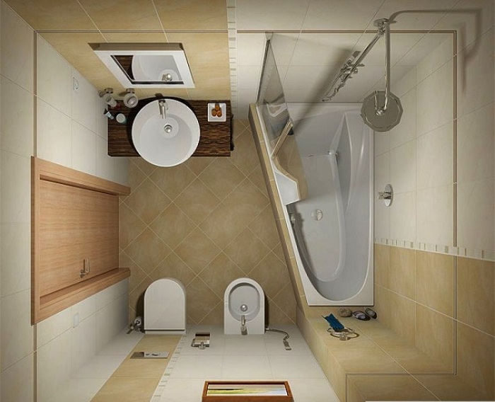 Идеи по правильному оформлению маленькой ванной комнаты