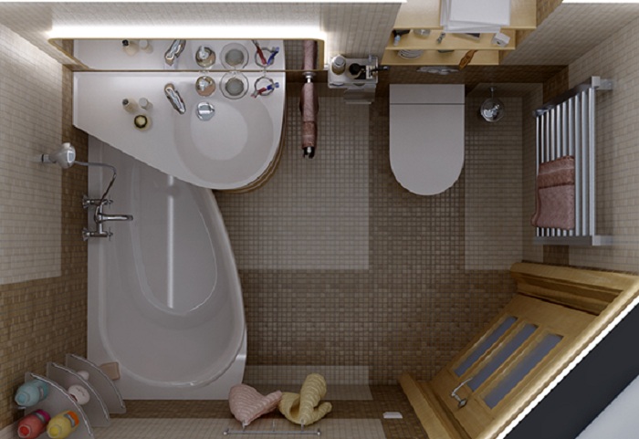 Идеи по правильному оформлению маленькой ванной комнаты