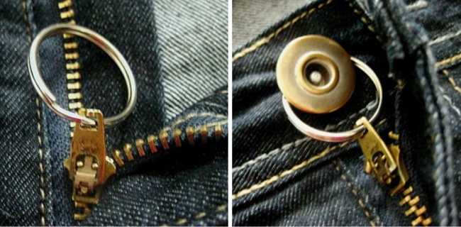 Um auf Jeans Reißverschluss sind nicht gecrawlt nach unten - Tipps perfekt aussehen Чтобы молния на джинсах не ползла вниз - Хитрости, чтобы выглядеть безупречно