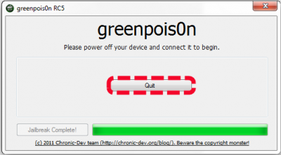 GreenPois0n, Jailbreak für iPhone 4, 3Gs, iPad