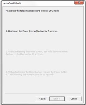 Unbound Jailbreak - Redsn0w für iOS 4.3.1