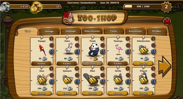 Online-Spiel ZooMumba