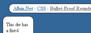 Ballistic runden Ecken