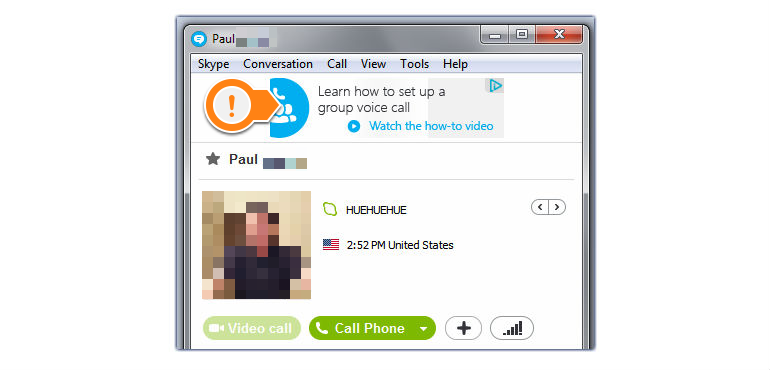 Как отключить рекламу в Skype?