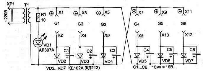 Schematische Darstellung der Lade asymmetrischen Schocks