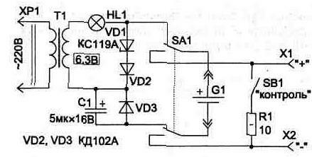 Schematische Darstellung des Ladegeräts asymmetrischen gepulsten elektrischen Strom
