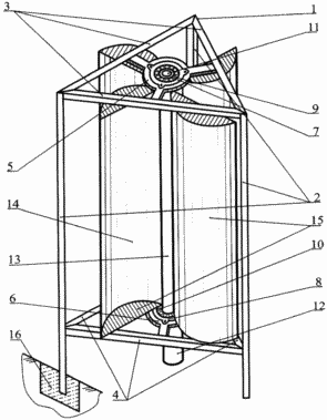 Wankelmotor Windkraftanlagen mit vertikaler Welle ROTATION