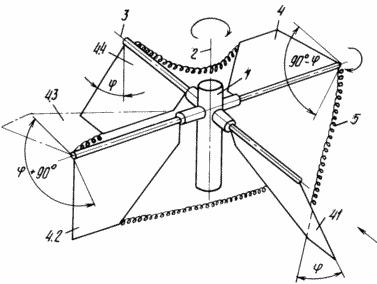 Windmotor mit vertikaler Drehachse