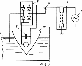 elektrische Schaltung der Vorrichtung elektrische Energie zur Übertragung eines wässrigen Mediums als natürliche Gefäß unter Verwendung