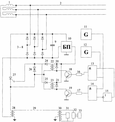 ein Schaltbild der Single-Wire-Vertriebsnetz vorgeschlagen