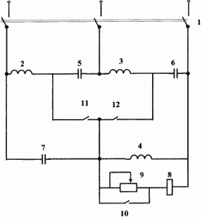 EINRICHTUNG ZUM STARTEN UND Blindleistungskompensation Asynchronmotoren. Russische Föderation Patent RU2288534