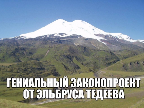 Die Reaktion auf die Rechnung Elbrus Tedeyev Реакция на законопроект Эльбруса Тедеева