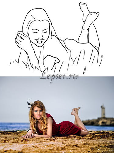 Mädchen posieren für ein Foto-Shooting