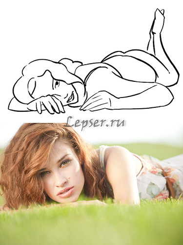 Mädchen posieren für ein Foto-Shooting