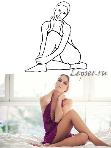 Mädchen posieren für ein Foto-Shooting