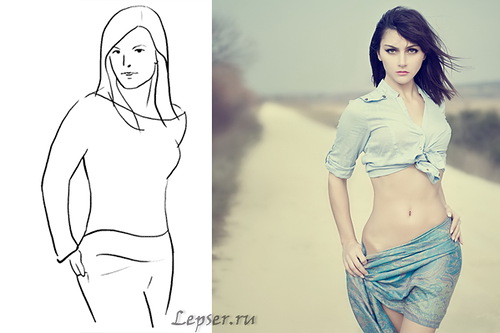 Mädchen posieren für ein Foto-Shooting