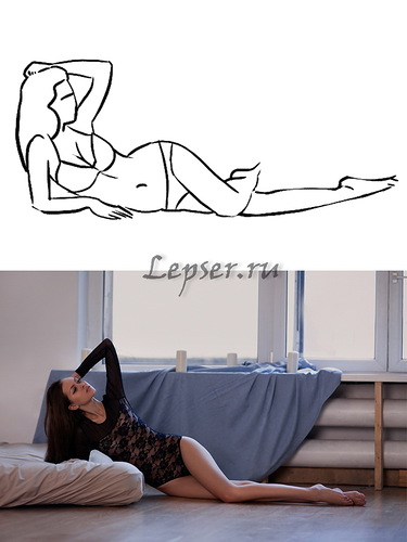 Mädchen posieren für ein Foto-Shooting