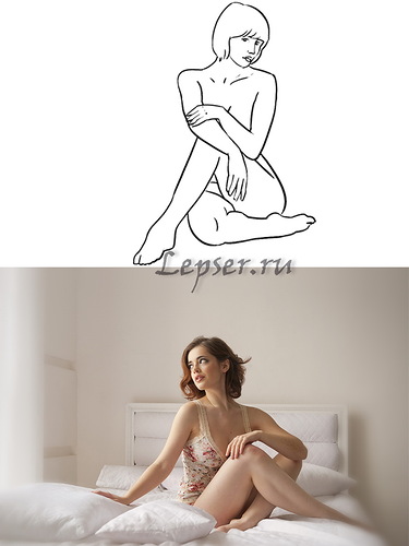 Mädchen posieren für ein Foto-Shooting
