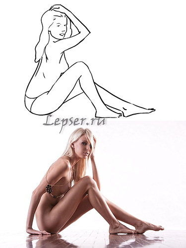 Mädchen posieren für ein Foto-Shooting