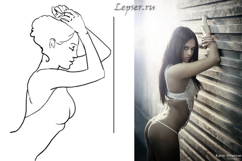Mädchen posieren für ein Foto-Shooting