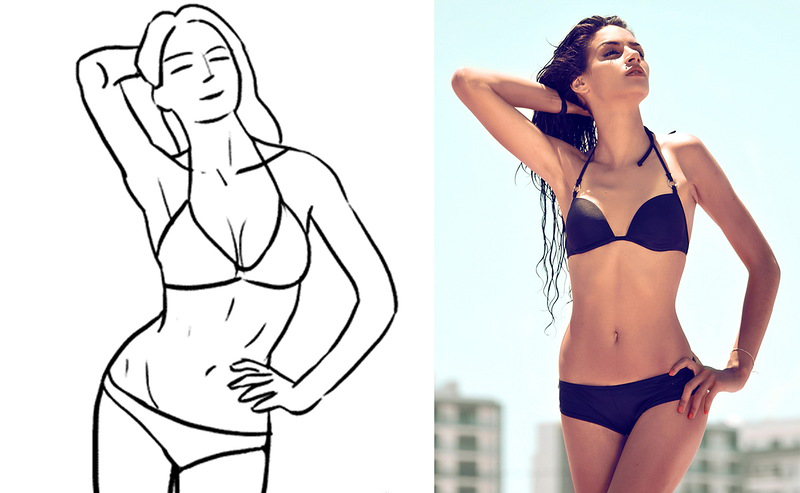 Glückliche Mädchen posieren für ein Foto-Shooting (59 pos) Удачные позы девушек для фотосессии (59 поз)